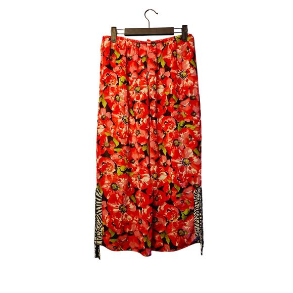 Josie Natori floral cropped sleeping pants size medium - Picture 2 of 6